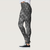 Zilveren Zeemeermin Schalen Leggings (Links)