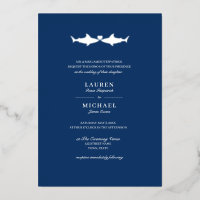 Zilverfolie Haaien Bruiloft