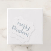 Zilverfolie Kerstcadeau Labels | Favorietlabels (Met doos)