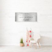 Zilvergarnaal van de feestdag spandoek (Insitu)