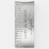 Zilvergarnaal van de feestdag spandoek (Verticaal)