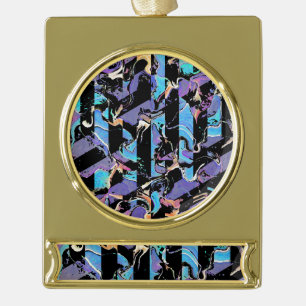 Zilvergeplate ornament voor een banner die een doo verguld banner ornament