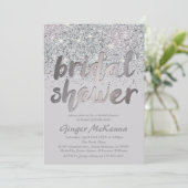 Zilverglaasde glazen mousserende schoeisel kaart (Staand voorkant)