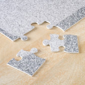 Zilverglitterblanco sjabloon legpuzzel (Zijkant)