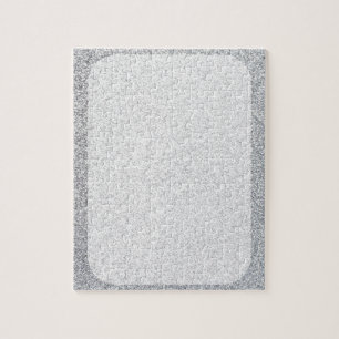 Zilverglitterblanco sjabloon legpuzzel