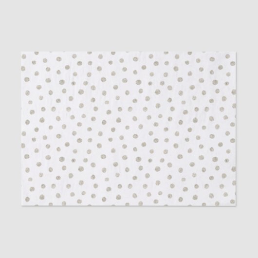 Zilverglitterstippen Tissuepapier (Voorkant)