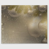 Zilvergouden ornamenten cadeaupapier (Vlak)