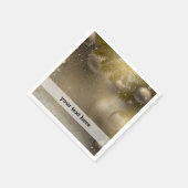 Zilvergouden ornamenten servetten (Hoek)