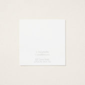 Zilvergrenshouder Vierkante Visitekaartjes (Achterkant)