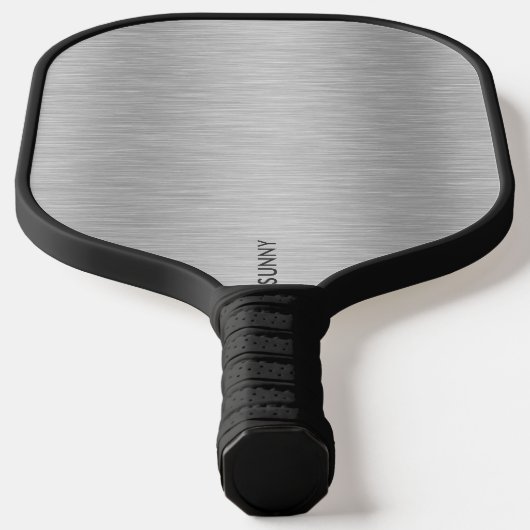Zilvergrijs Metallic Textuur Pickleball Paddle (Laagn)