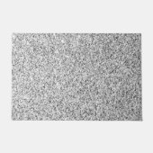 Zilvergrijze lichtglitter deurmat (Voorkant)