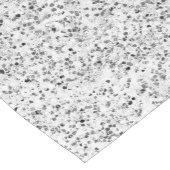 Zilvergrijze lichtglitter korte tafelloper (Hoek)