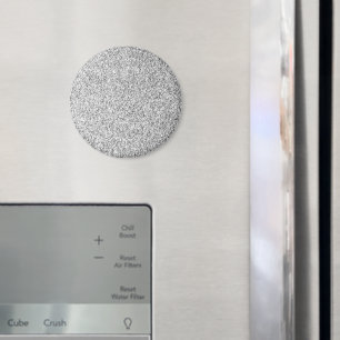 Zilvergrijze lichtglitter magneet