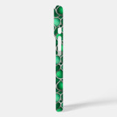 Zilvergroen Abstract Case-Mate iPhone Case (Achterkant / Links)