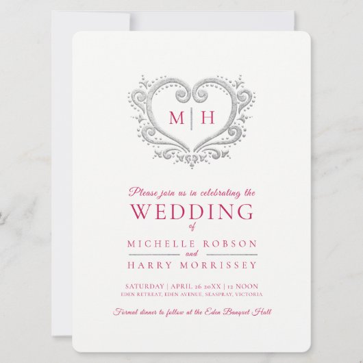 Zilverhardende bruinbruin rood en wit kaart (Voorkant)