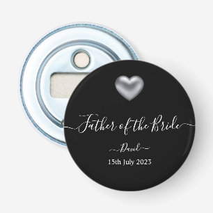 Zilverhartvader van de bride flesopening button flesopener