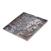 Zilverige keuzen tegeltje (Zijkant)