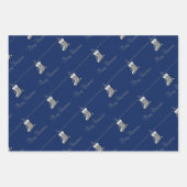 Zilverkerstversieringen Inpakpapier Vel (Voorkant)