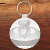 zilverkladdenring sleutelhanger (Voorkant)