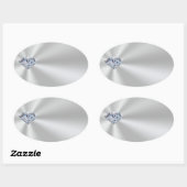 zilverkleurige diamant Stickers (Vel)