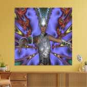 Zilverkrijger Canvas Afdruk (Insitu (Woonkamer))