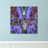 Zilverkrijger Canvas Afdruk (Insitu (Houten vloer))