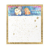 ZILVERMAAN Chow hond waterverf Notitieblok (Voorkant)