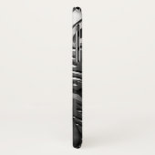 Zilvermetaal gegraveerd ziet er abstract grijs sta Case-Mate iPhone case (Achterkant/links)