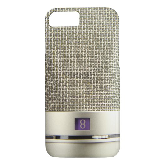  zilvermicrofoon Case-Mate iPhone case (Achterkant)