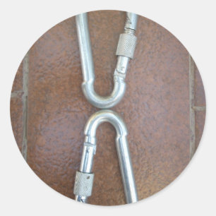 Zilveroneindig Ronde Sticker