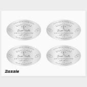  zilverproduct labels  decor hart (Vel)