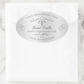  zilverproduct labels  decor hart (Tas)