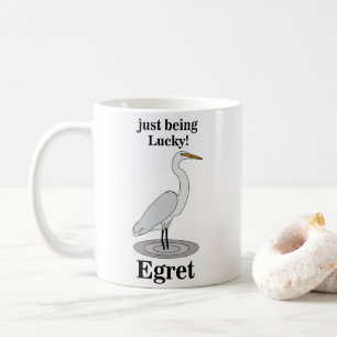 Zilverreiger Geluks Vogel Koffiemok