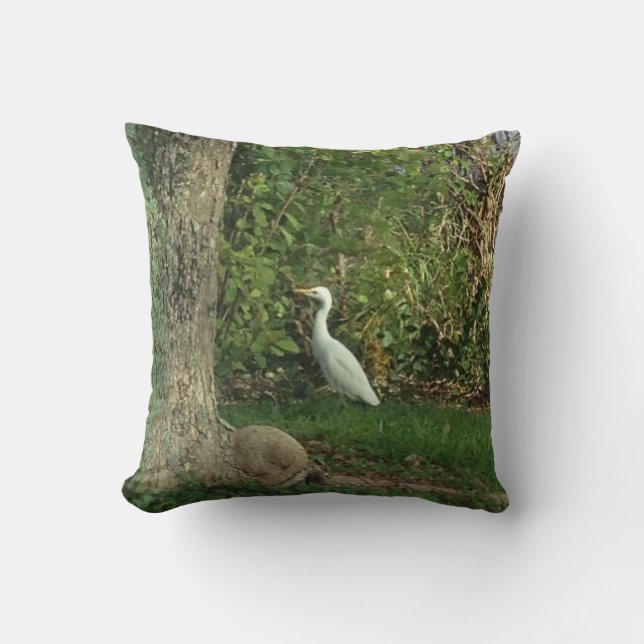 Zilverreiger Kussen (Voorkant)