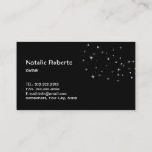 Zilverspuitroze flacon visitekaartje (Achterkant)