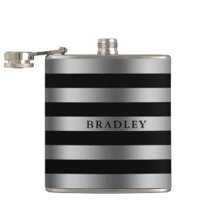 Zilverstrips Heupfles