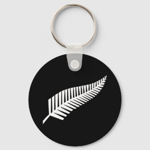 Zilvervaren vlag (NZ) Sleutelhanger