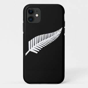 Zilvervaren vlag van Nieuw-Zeeland iPhone 11 Hoesje