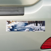 Zilvervos bumpersticker (Op auto)