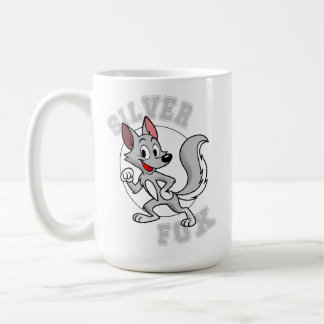 Zilvervos koffiemok