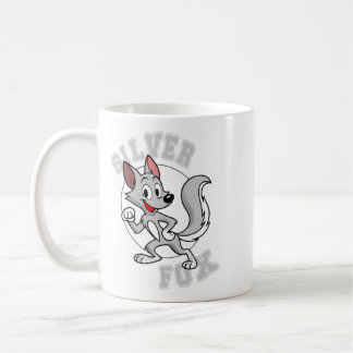 Zilvervos koffiemok