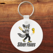 Zilvervos Softll Sleutelhanger (Voorkant)