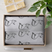 Zilvervos Tissuepapier (Geschenk)