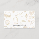 Zilverwaren logo | Restaurant Eigenaar | Leder Visitekaartje (Achterkant)