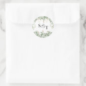 Zilverwijnstokken: monogram botanische Sticker (Tas)