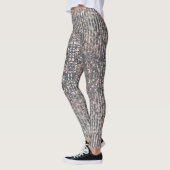 Zilverwit kristalsequivalent leggings (Links)