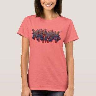 ZIMAD BLUE WILDSTYLE GRAFFITI-SHIRT T-SHIRT