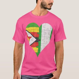 Zimbabwaans Nigeriaans vlaggenschip T-shirt