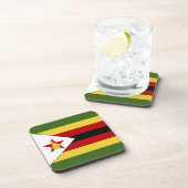 Zimbabwaanse vlag bier onderzetter (Rechterzijde)