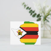 Zimbabwaanse vlag briefkaart (Staand voorkant)